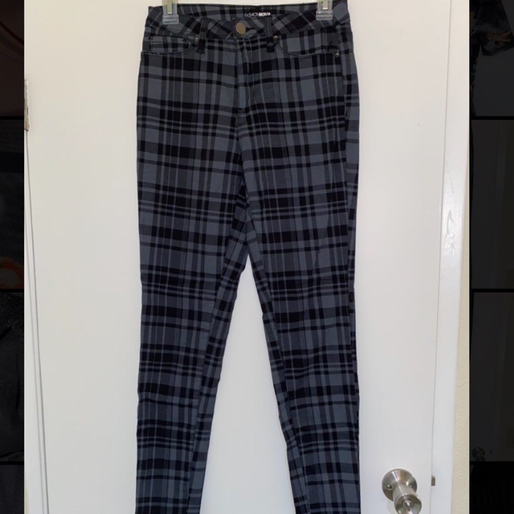 Plaid jeans